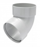 Отвод двухмуфтовый 67° RAINWAY 75 мм